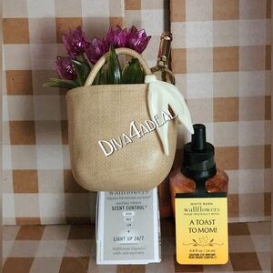 Bath & Body Works MARKET TOTE Nightlight Wallflower Plug 2PC Bundle